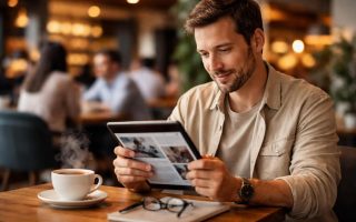 lecteur-cafe-tablette-cafe-fumant