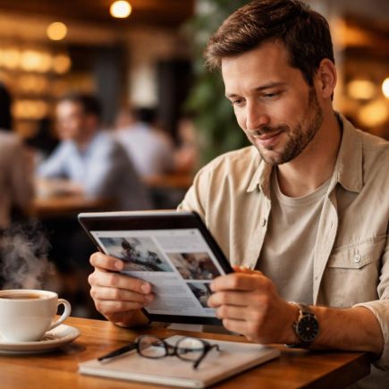 lecteur-cafe-tablette-cafe-fumant