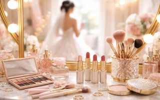 table-maquillage-produits-mariee-preparation