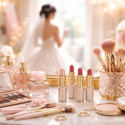 table-maquillage-produits-mariee-preparation