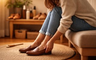 personne-chaussures-piece-chaleureuse
