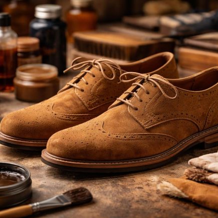 chaussures-daim-outils-teinture-entretien