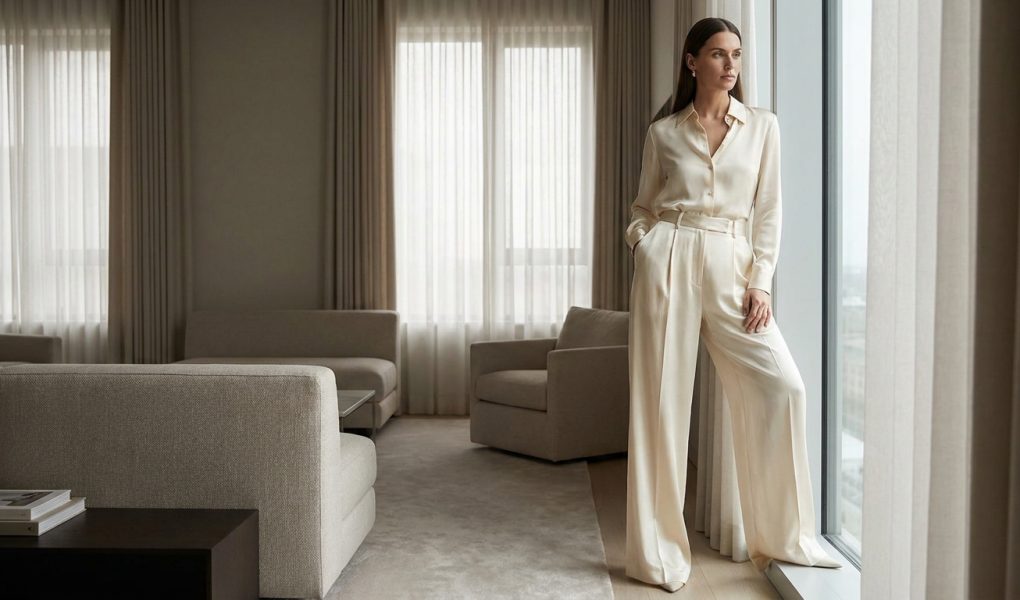 Pantalon en soie pour femme : une pièce d’exception pour une silhouette raffinée